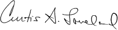 Curtis A Loveland signature