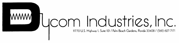 (Dycom Letterhead)