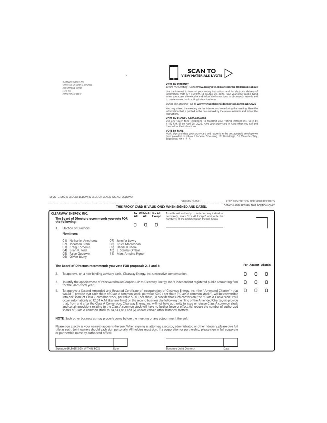 [MISSING IMAGE: px_25clearway1pg1-bw.jpg]