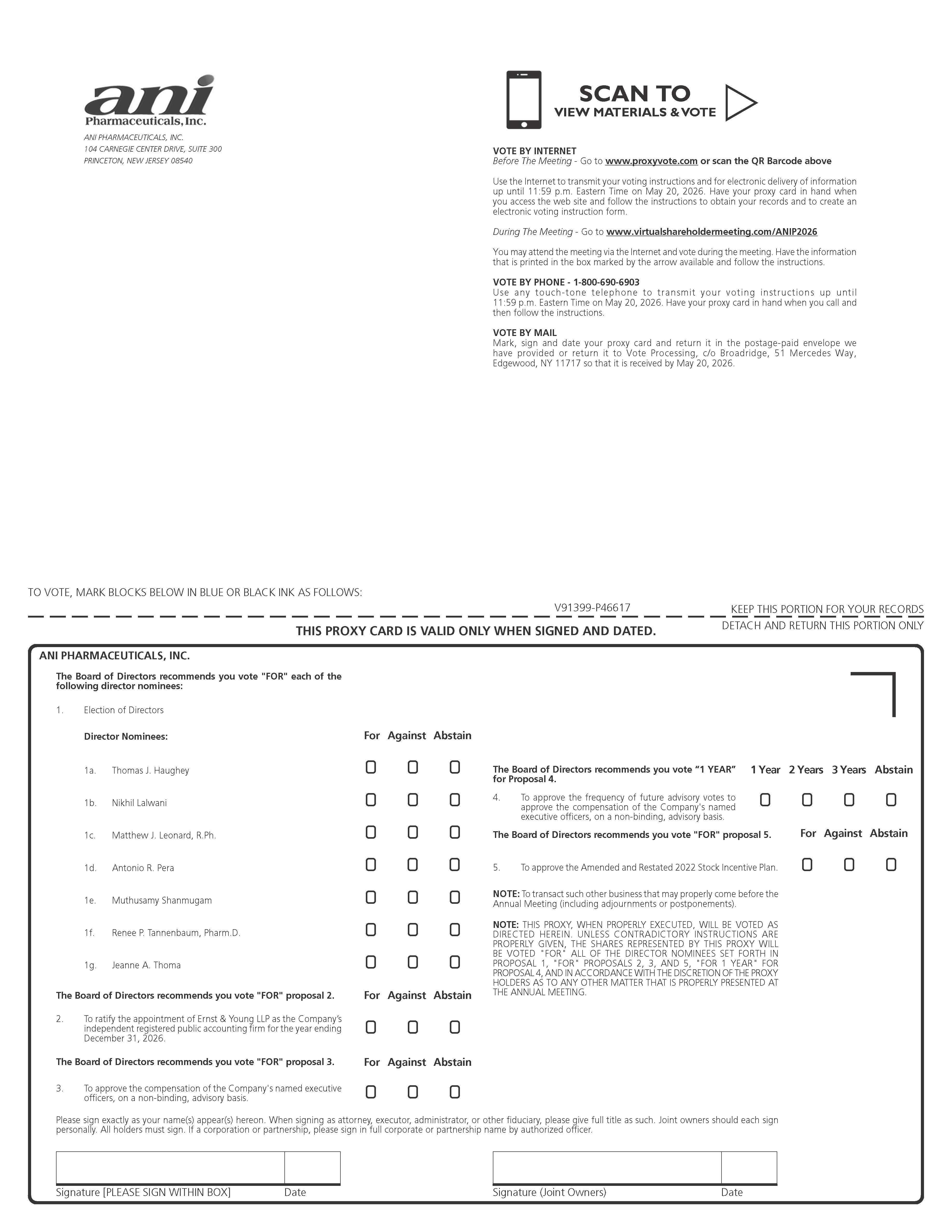 ANI PHARMACEUTICALS, INC._V_PRXY_P46617_26(#95821) - FINAL_Page_1.jpg