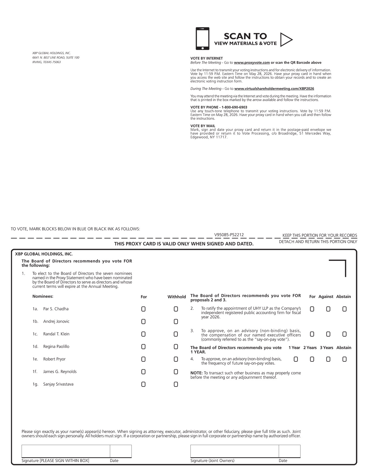 [MISSING IMAGE: px_26xbpglobproxy1page01-bw.jpg]
