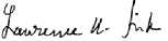 Lawrence N. Fisher signature