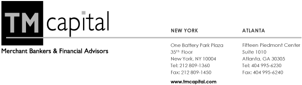 (TM CAPITAL LETTERHEAD)