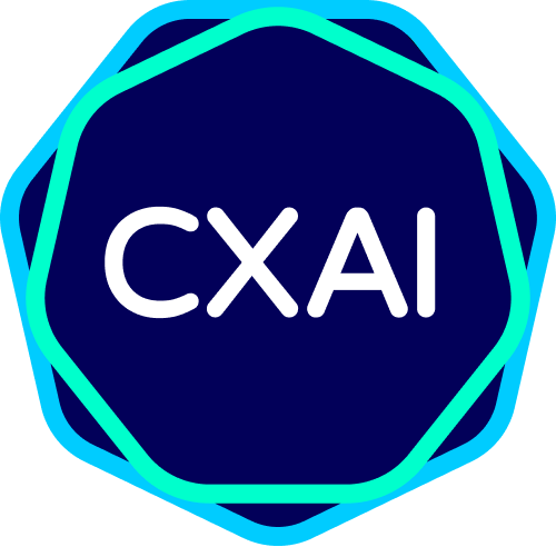 A blue hexagon with white text Description automatically generated