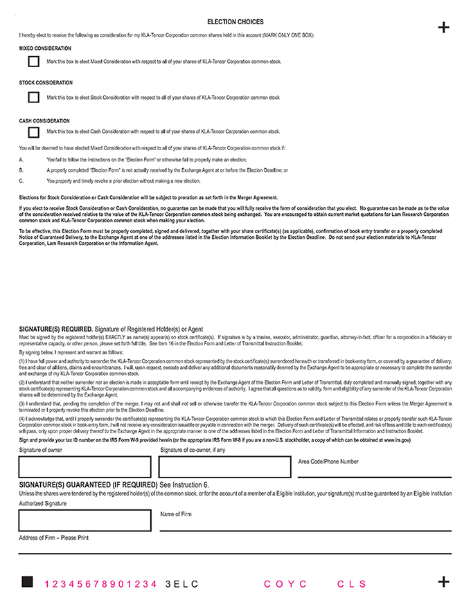 Sec Filing Lam Research Corporation