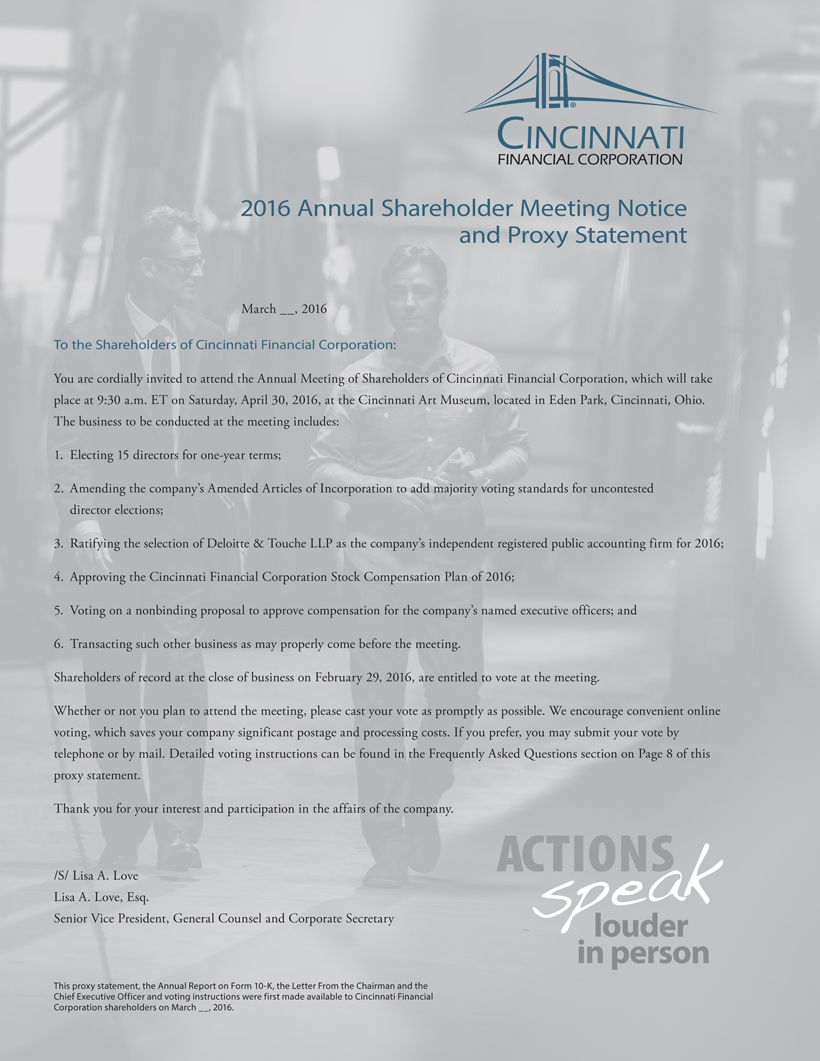 SEC Filing | Cincinnati Financial Corporation